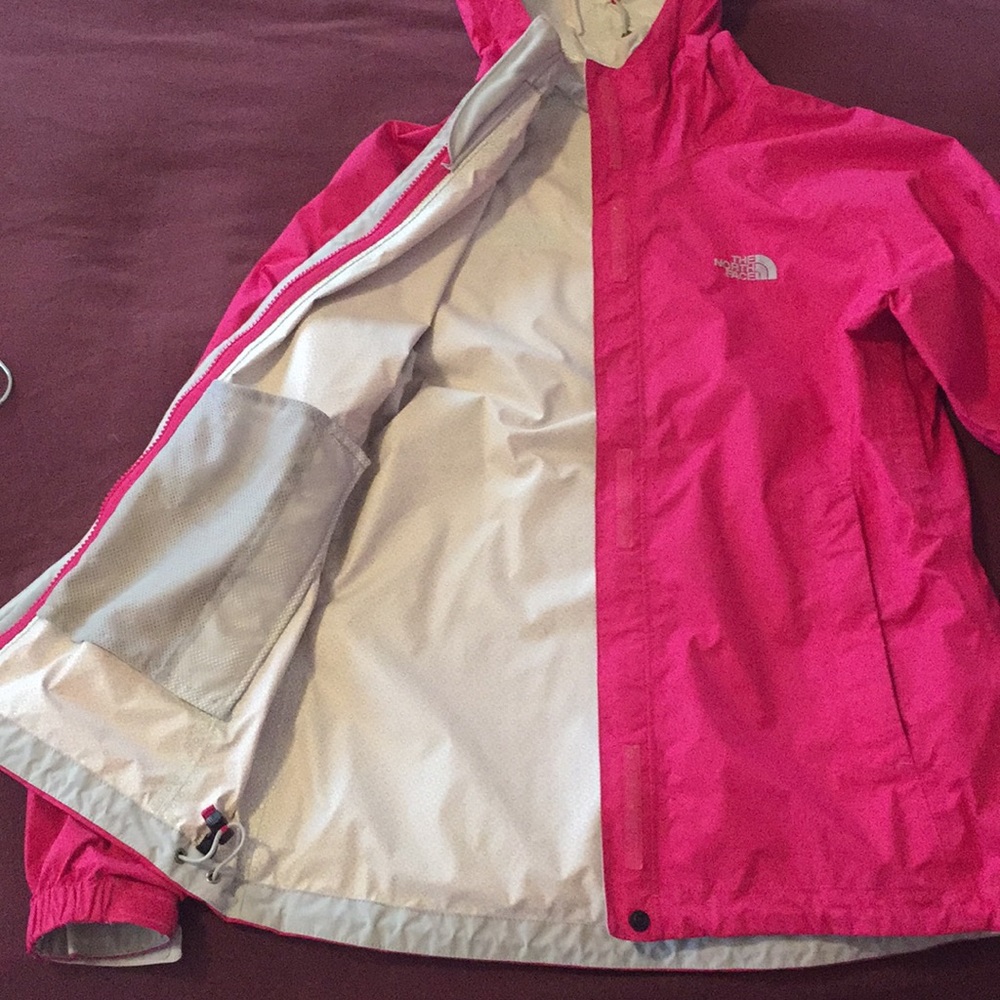 Pink North Face Raincoat